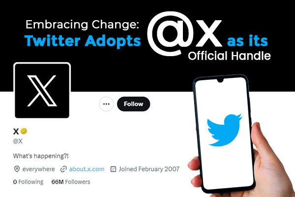 Twitter Adopts @x as its Official Handle