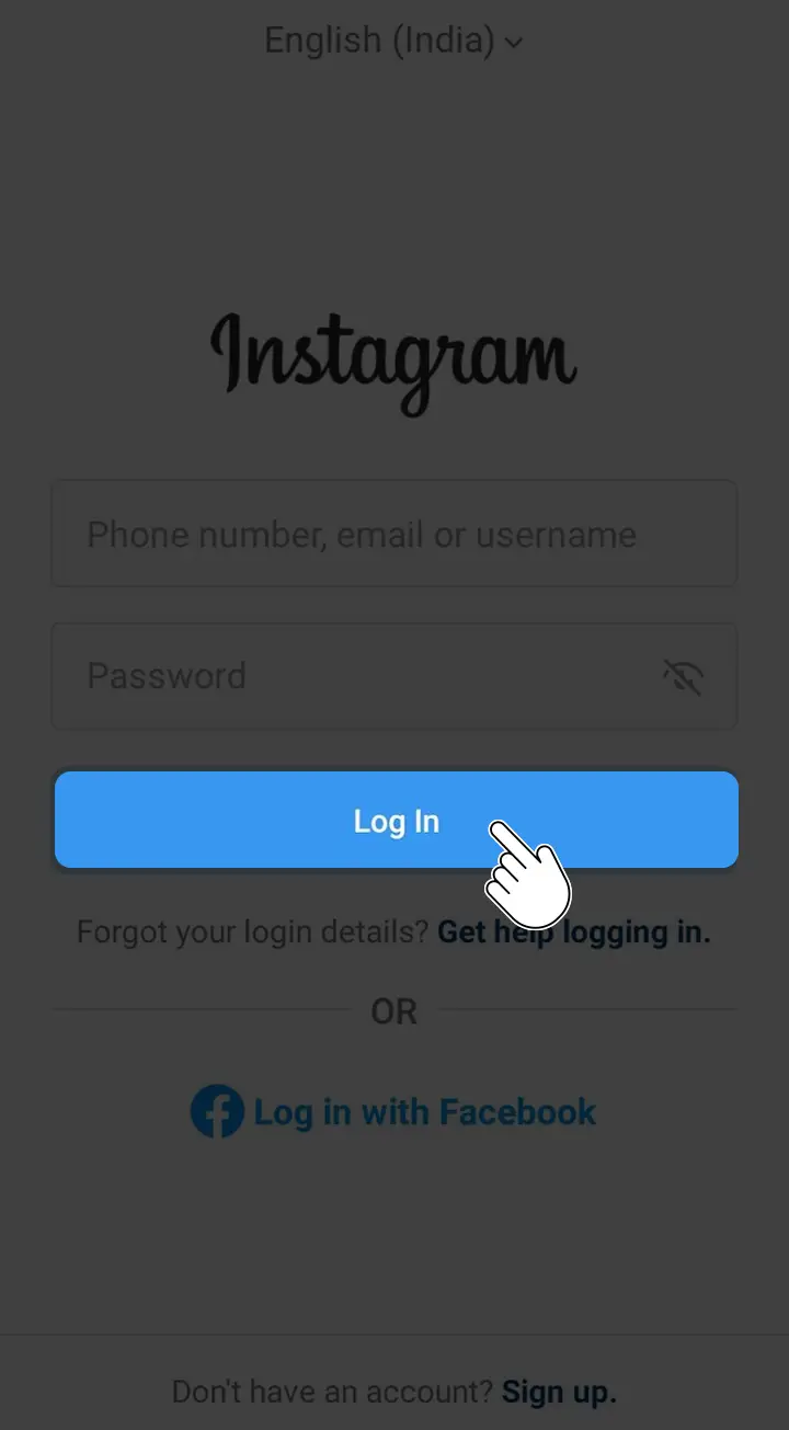 Login to Instagram