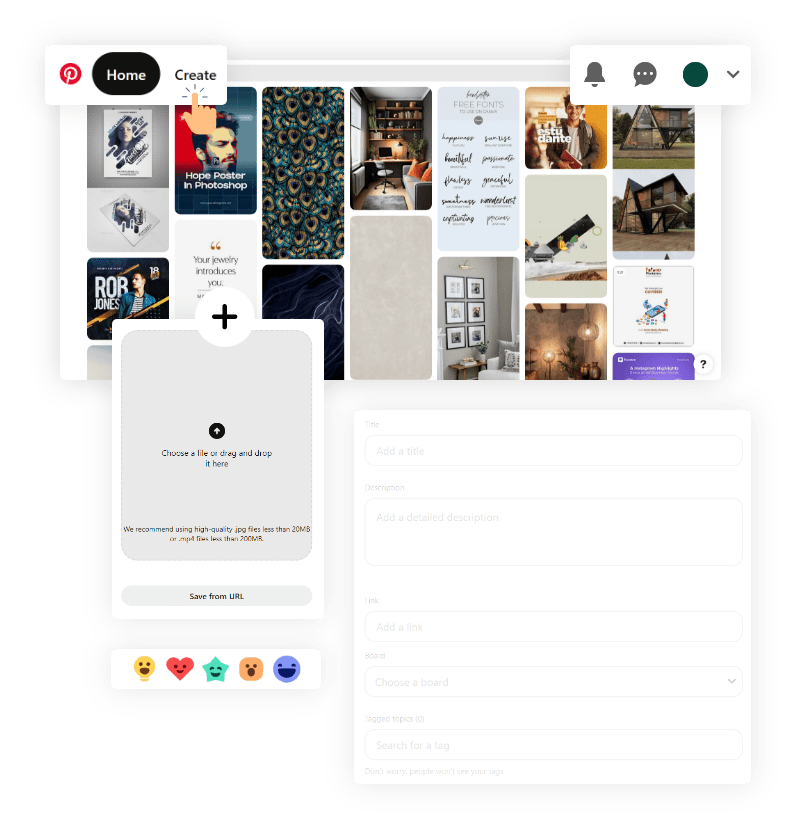 Manage Pinterest Social Media Account