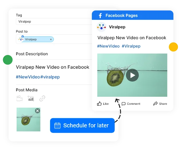 Facebook video scheduling