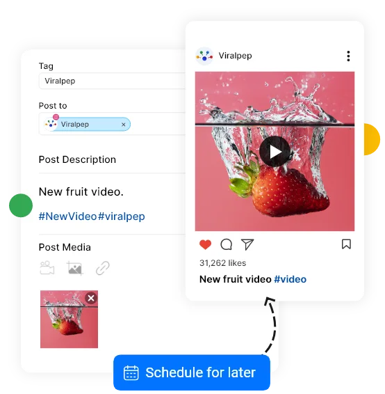 Instagram video scheduling