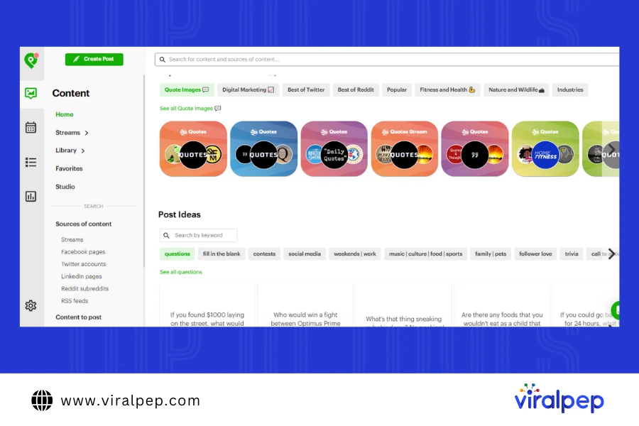 Post Planner Content Creation and Scheduling Tool