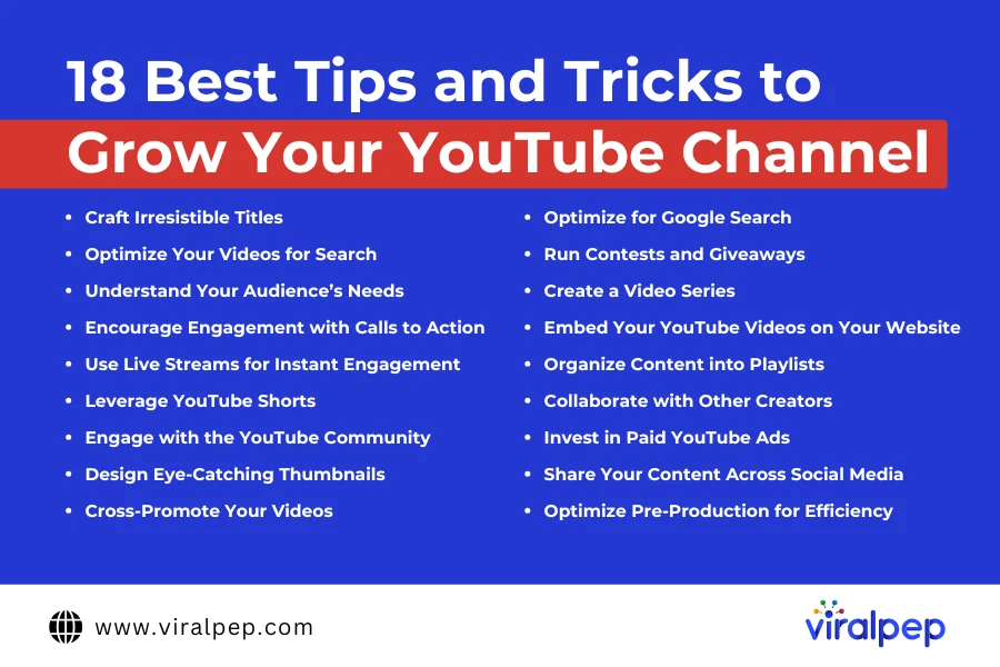 Best tips to Grow Youtube Channel